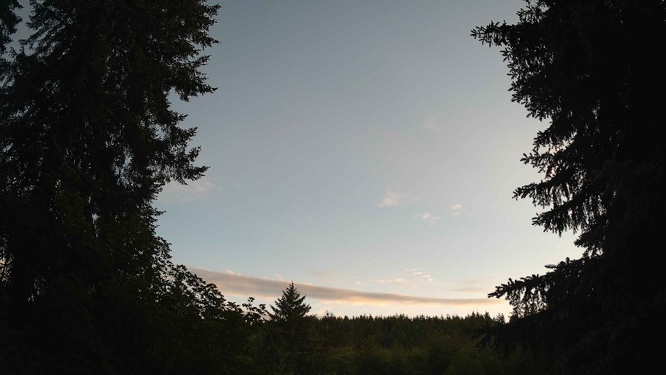 Pacific Northwest skyline timelapse frame from Jun 7th, 2026 at 8:30 PM