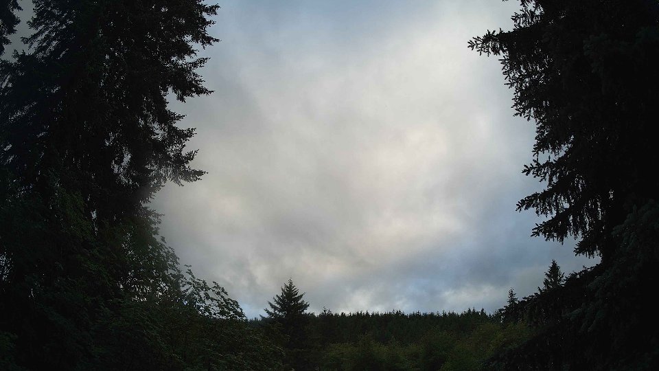 Pacific Northwest skyline timelapse frame from Jun 8th, 2026 at 8:00 PM