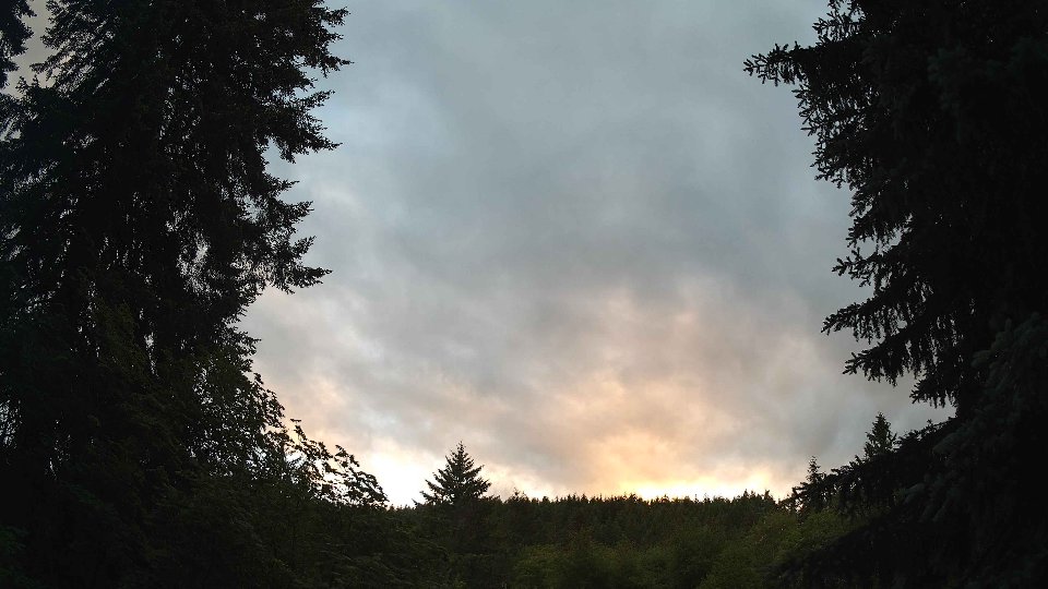 Pacific Northwest skyline timelapse frame from Jun 8th, 2026 at 8:30 PM