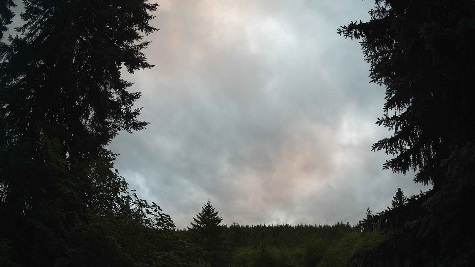 Pacific Northwest skyline timelapse frame from Jun 8th, 2026 at 8:45 PM