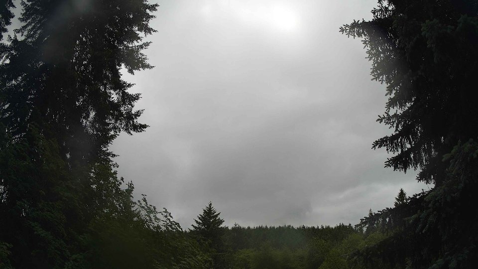 Pacific Northwest skyline timelapse frame from Jun 9th, 2026 at 1:15 PM