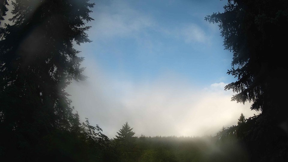 Pacific Northwest skyline timelapse frame from Jun 10th, 2026 at 7:45 AM