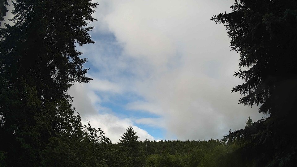 Pacific Northwest skyline timelapse frame from Jun 10th, 2026 at 8:45 AM