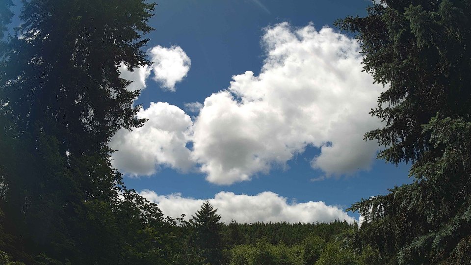 Pacific Northwest skyline timelapse frame from Jun 10th, 2026 at 1:00 PM
