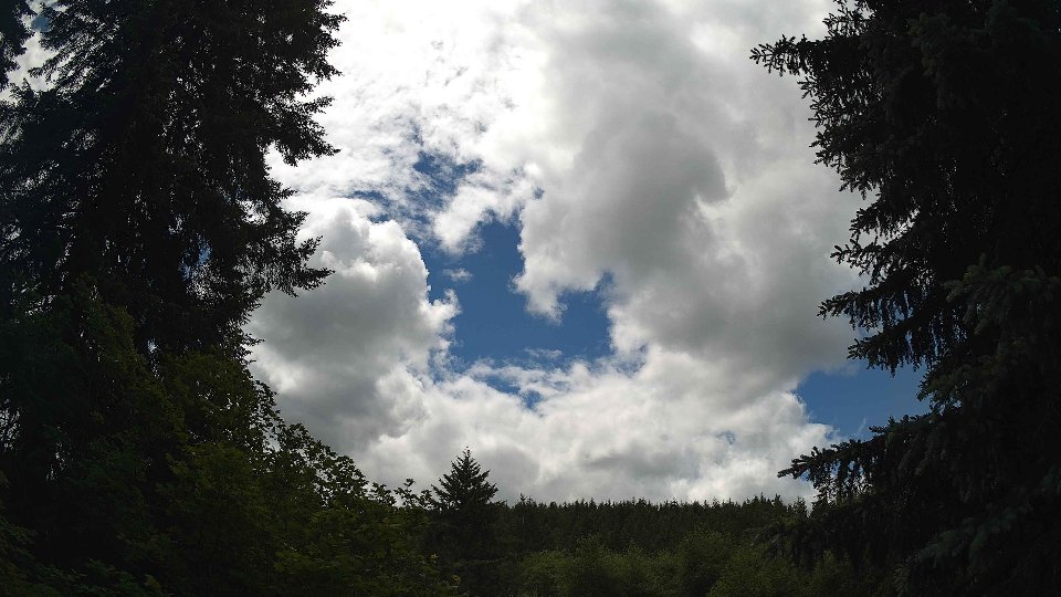Pacific Northwest skyline timelapse frame from Jun 10th, 2026 at 1:15 PM