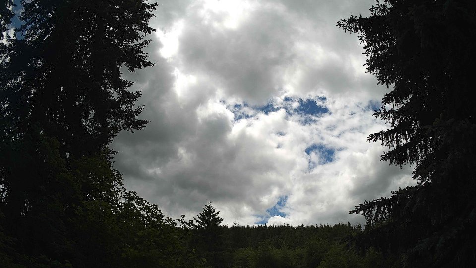Pacific Northwest skyline timelapse frame from Jun 10th, 2026 at 1:45 PM