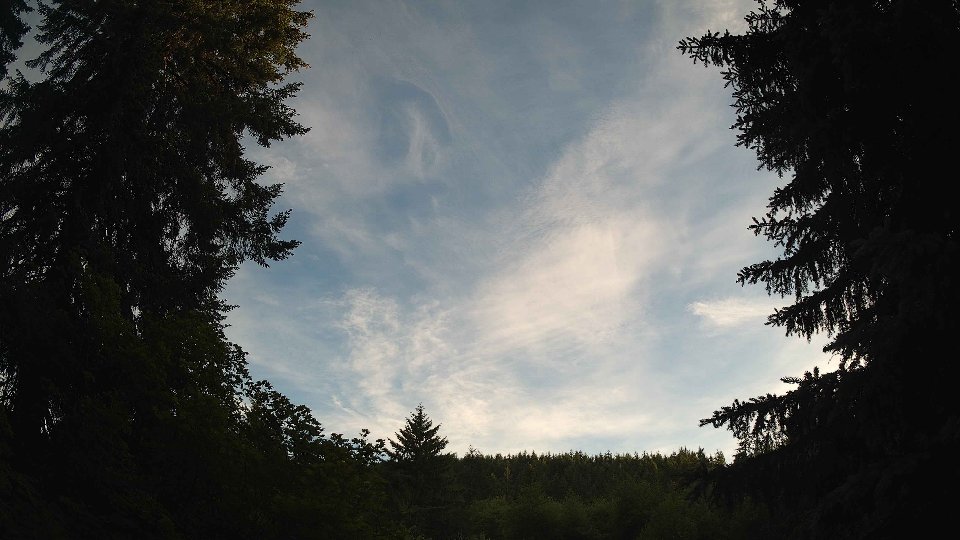 Pacific Northwest skyline timelapse frame from Jun 15th, 2026 at 8:00 PM