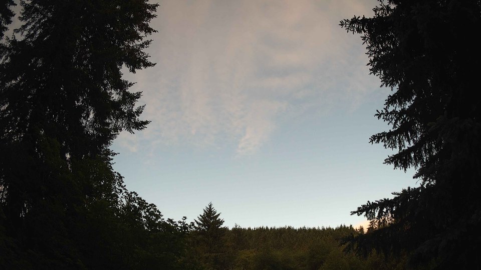Pacific Northwest skyline timelapse frame from Jun 16th, 2026 at 6:45 AM