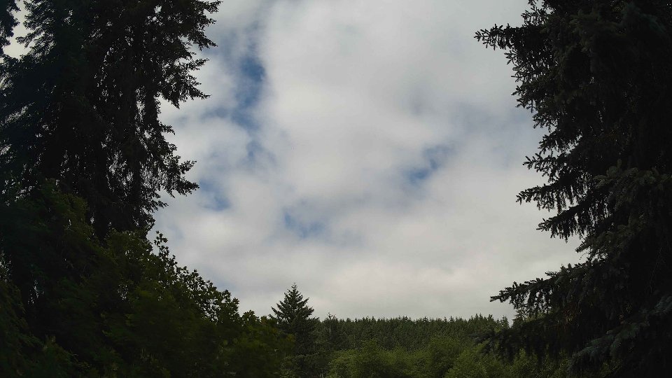 Pacific Northwest skyline timelapse frame from Jun 16th, 2026 at 9:45 AM