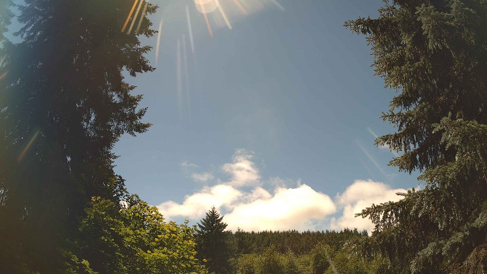 Pacific Northwest skyline timelapse frame from Jun 16th, 2026 at 1:30 PM