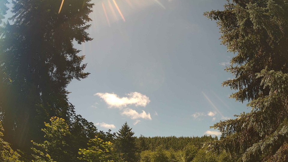 Pacific Northwest skyline timelapse frame from Jun 17th, 2026 at 12:45 PM