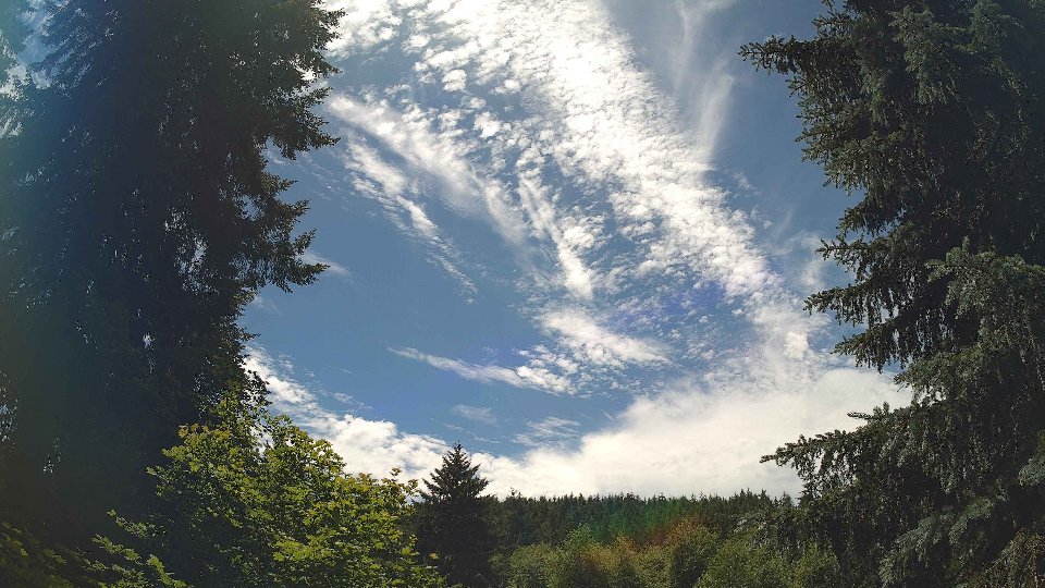 Pacific Northwest skyline timelapse frame from Jun 18th, 2026 at 1:45 PM