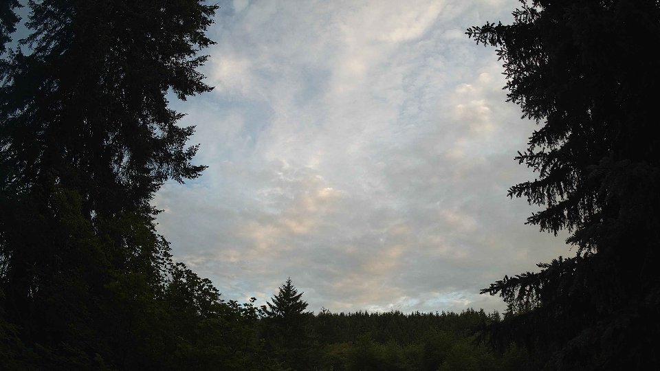 Pacific Northwest skyline timelapse frame from Jun 18th, 2026 at 8:45 PM