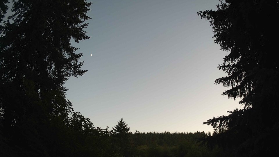 Pacific Northwest skyline timelapse frame from Jun 21st, 2026 at 8:59 PM