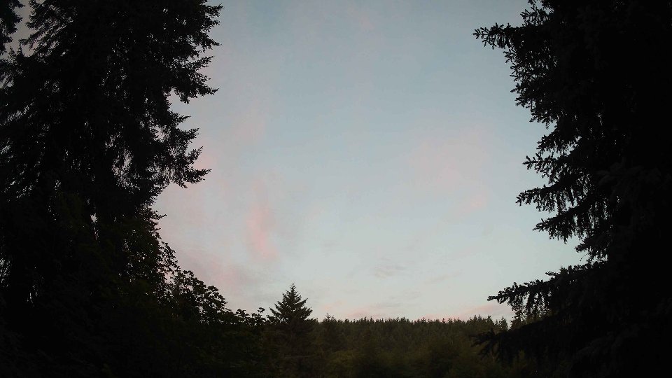 Pacific Northwest skyline timelapse frame from Jun 24th, 2026 at 5:15 AM