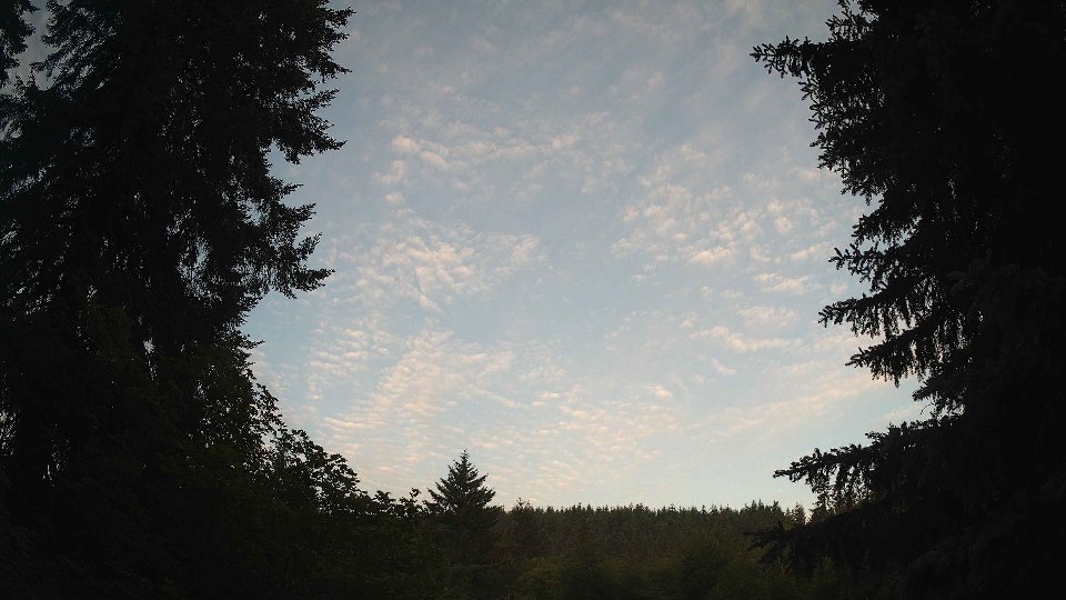 Pacific Northwest skyline timelapse frame from Jun 24th, 2026 at 5:45 AM