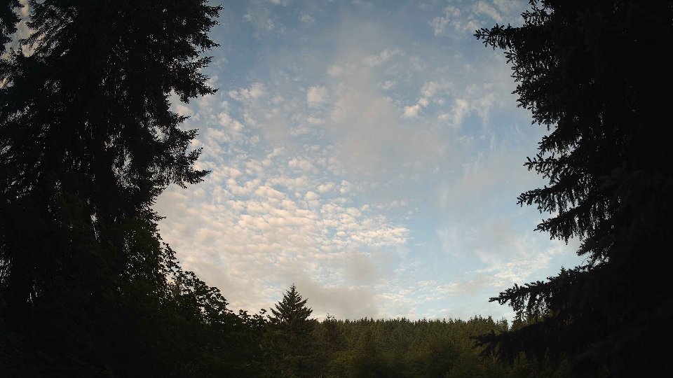 Pacific Northwest skyline timelapse frame from Jun 24th, 2026 at 6:45 AM