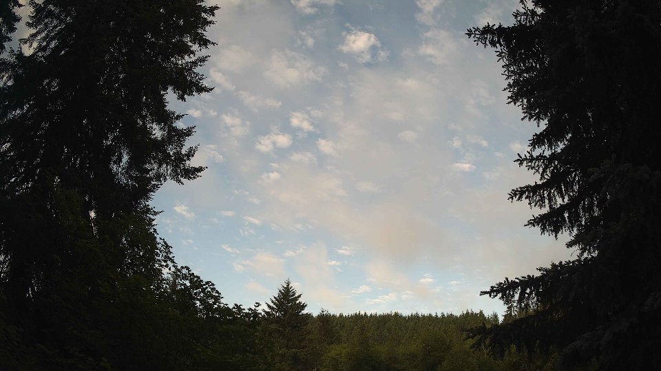 Pacific Northwest skyline timelapse frame from Jun 24th, 2026 at 7:15 AM