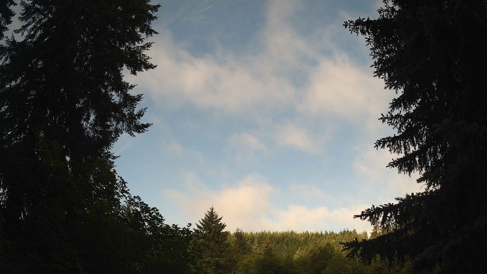 Pacific Northwest skyline timelapse frame from Jun 24th, 2026 at 7:45 AM