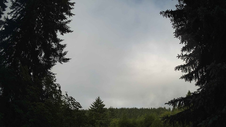 Pacific Northwest skyline timelapse frame from Jun 26th, 2026 at 7:45 AM
