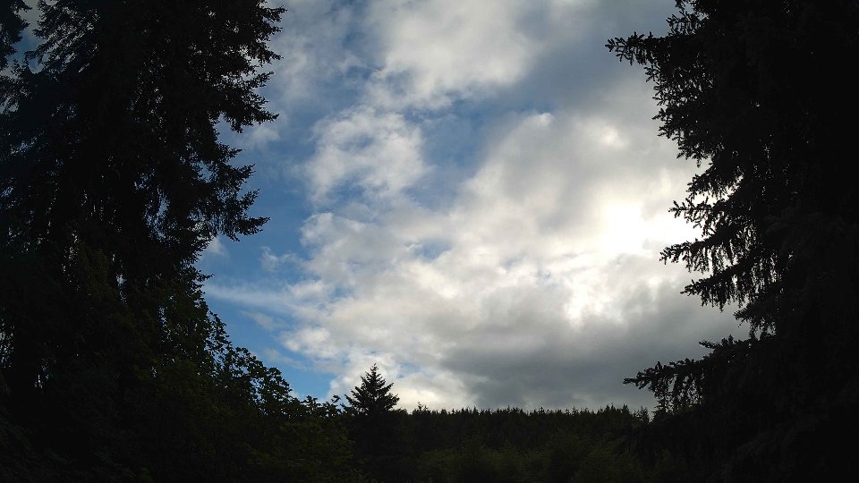 Pacific Northwest skyline timelapse frame from Jun 26th, 2026 at 7:15 PM