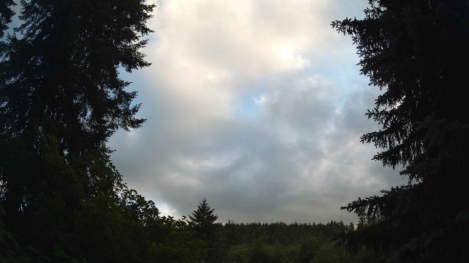 Pacific Northwest skyline timelapse frame from Jun 26th, 2026 at 7:45 PM