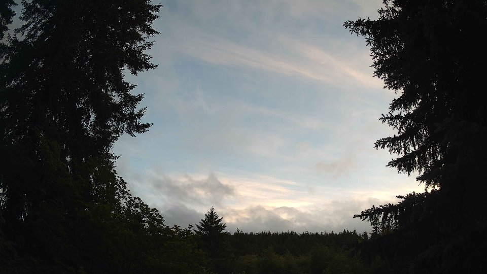 Pacific Northwest skyline timelapse frame from Jun 26th, 2026 at 8:45 PM