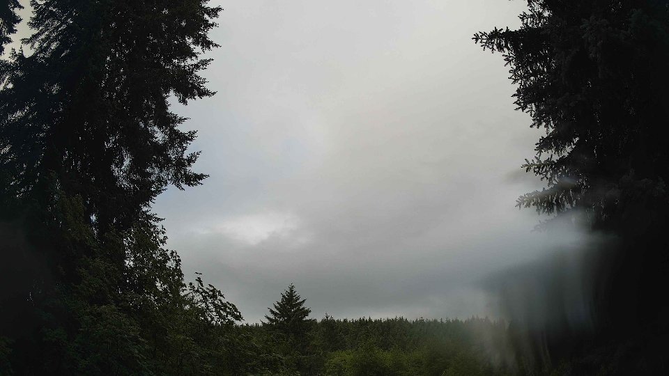 Pacific Northwest skyline timelapse frame from Jun 27th, 2026 at 8:00 AM
