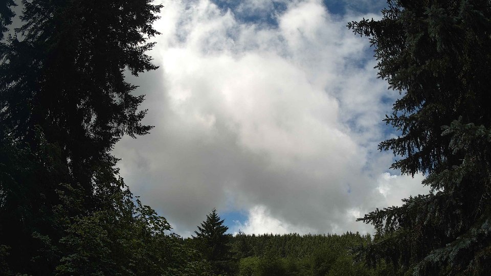 Pacific Northwest skyline timelapse frame from Jun 27th, 2026 at 12:00 PM
