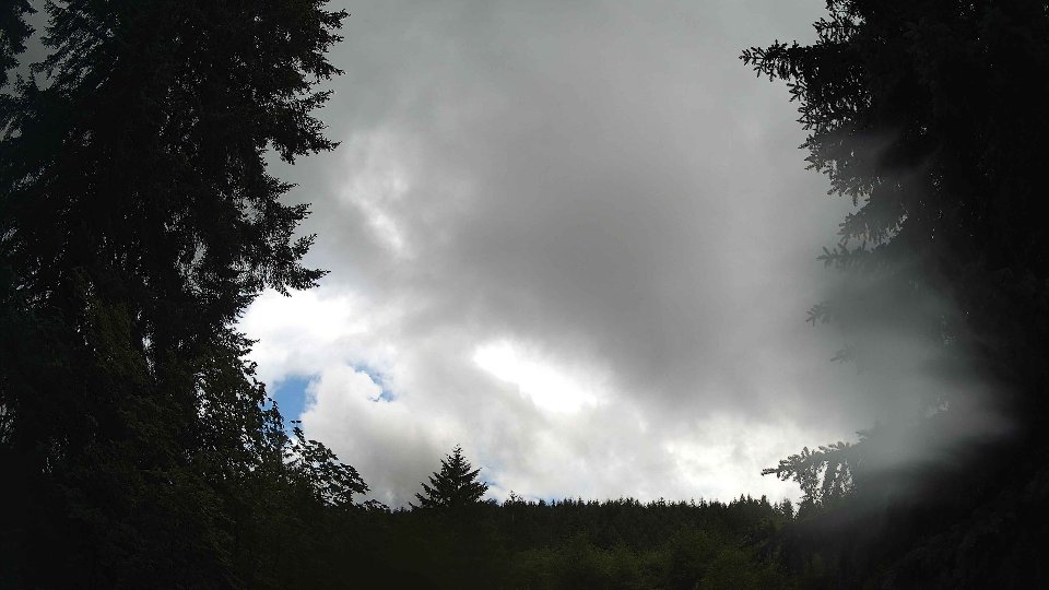Pacific Northwest skyline timelapse frame from Jun 27th, 2026 at 12:45 PM