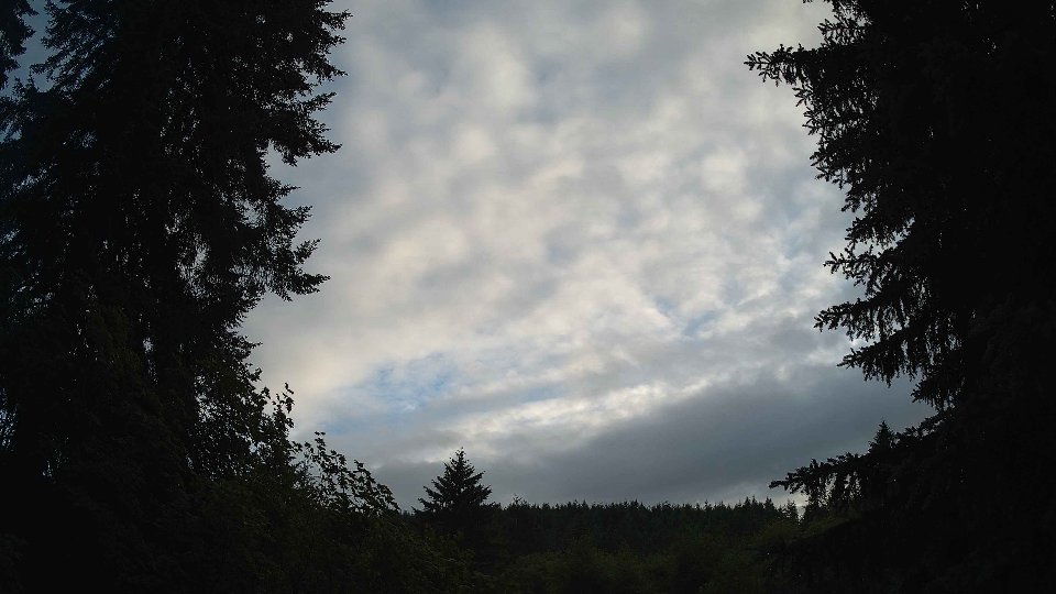 Pacific Northwest skyline timelapse frame from Jun 27th, 2026 at 8:00 PM