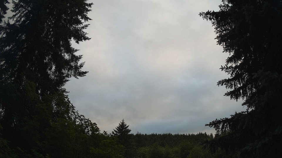 Pacific Northwest skyline timelapse frame from Jun 28th, 2026 at 7:45 PM