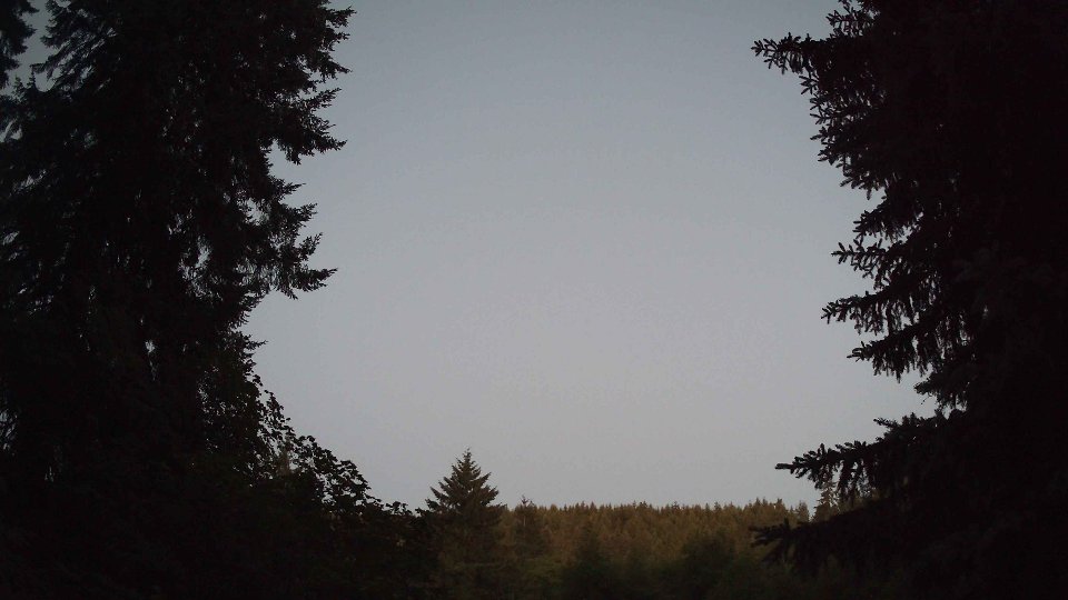Pacific Northwest skyline timelapse frame from Jul 6th, 2026 at 5:00 AM