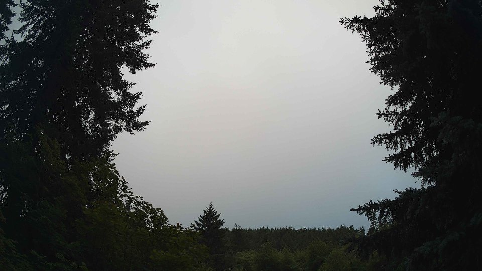 Pacific Northwest skyline timelapse frame from Jul 8th, 2026 at 5:45 AM