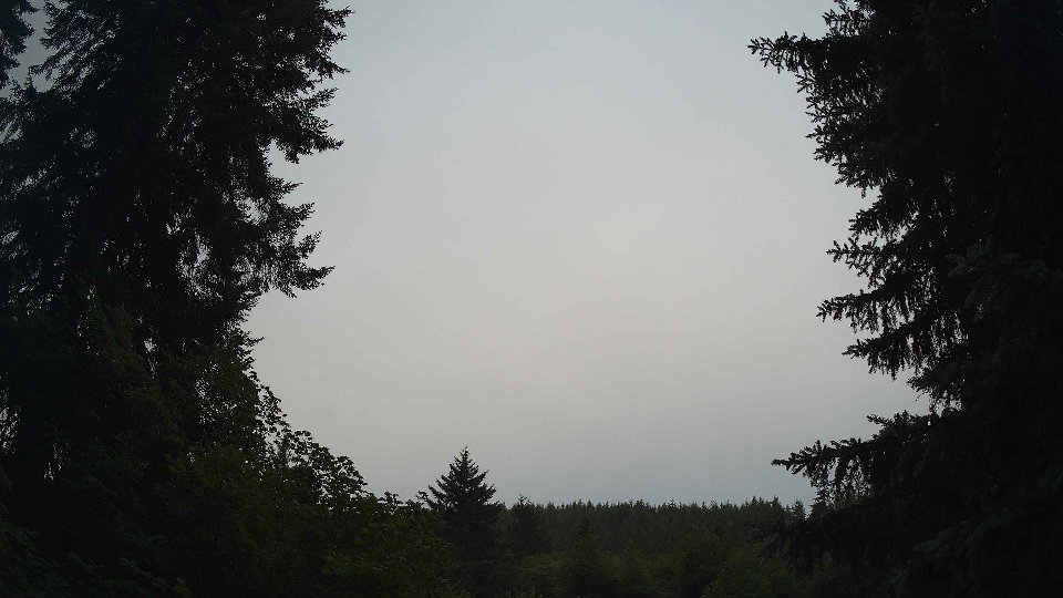 Pacific Northwest skyline timelapse frame from Jul 8th, 2026 at 6:45 AM