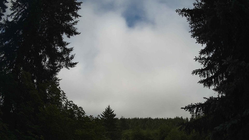 Pacific Northwest skyline timelapse frame from Jul 8th, 2026 at 9:30 AM