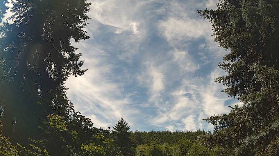 Pacific Northwest skyline timelapse frame from Jul 8th, 2026 at 12:45 PM