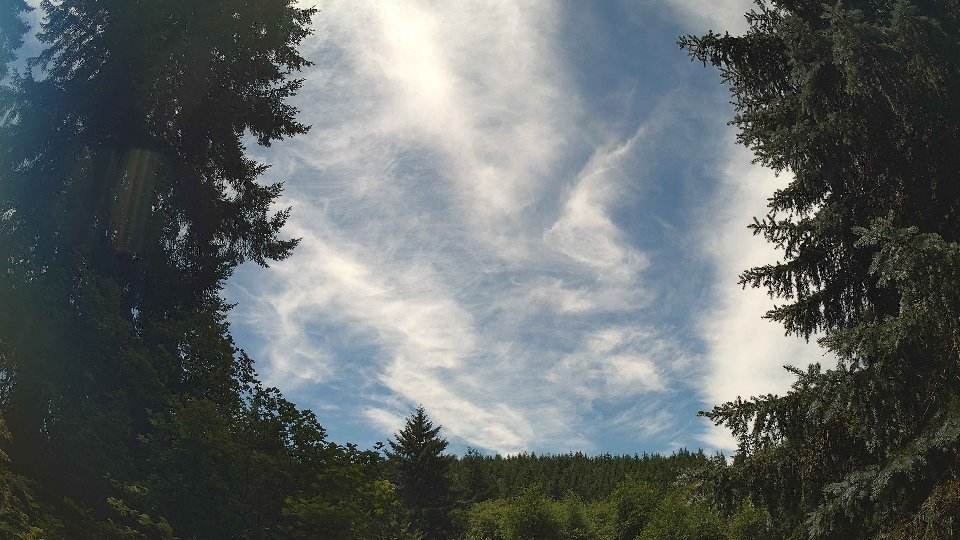 Pacific Northwest skyline timelapse frame from Jul 8th, 2026 at 1:00 PM