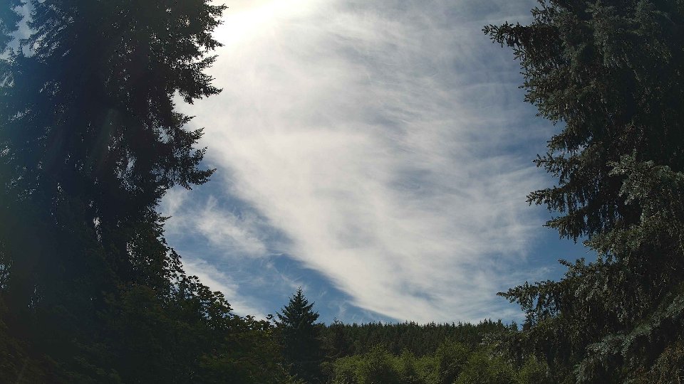 Pacific Northwest skyline timelapse frame from Jul 8th, 2026 at 1:15 PM