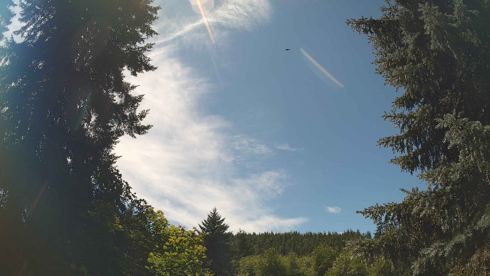Pacific Northwest skyline timelapse frame from Jul 8th, 2026 at 1:30 PM