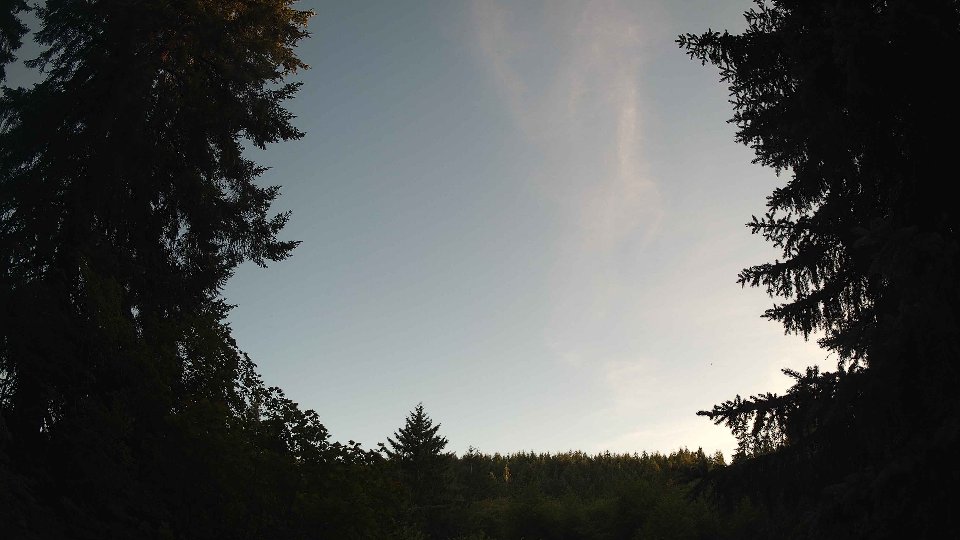 Pacific Northwest skyline timelapse frame from Jul 8th, 2026 at 8:00 PM