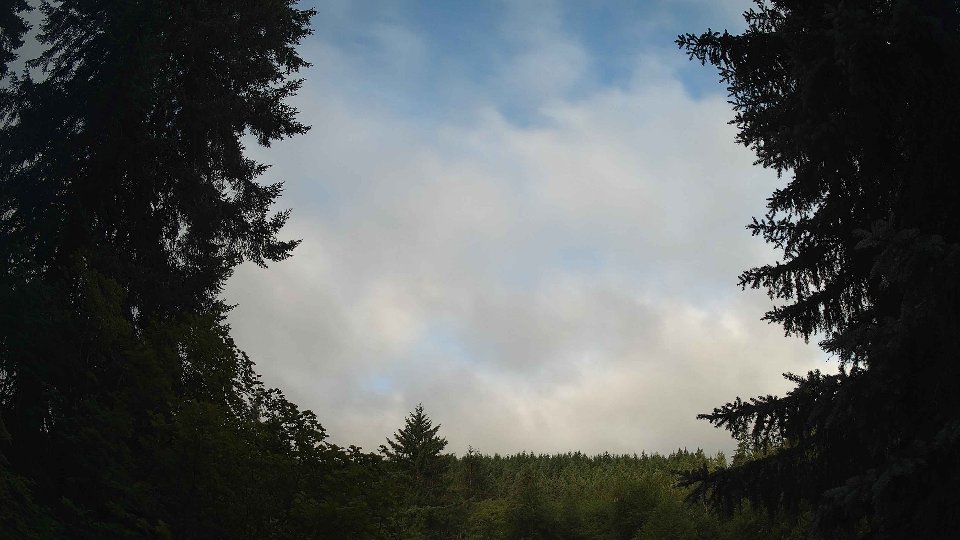 Pacific Northwest skyline timelapse frame from Jul 9th, 2026 at 7:00 AM