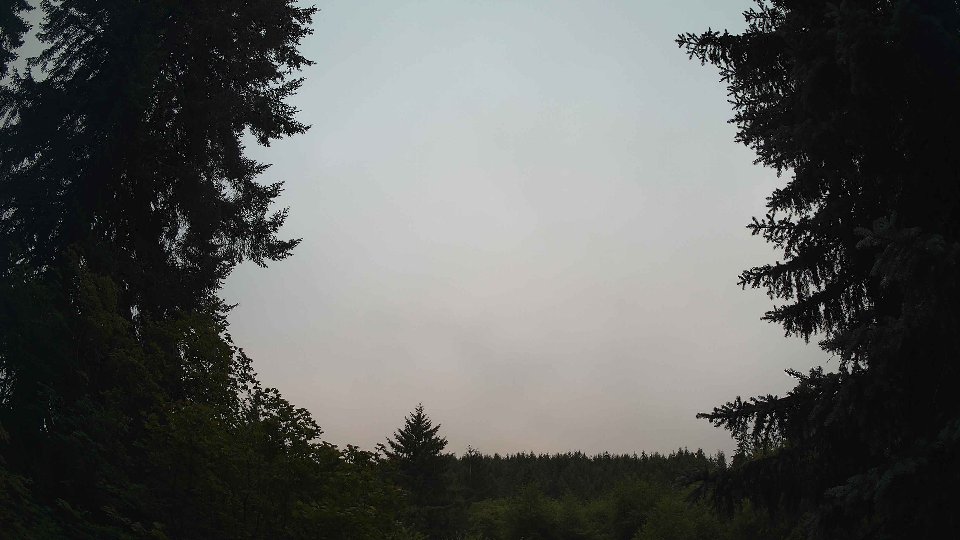 Pacific Northwest skyline timelapse frame from Jul 10th, 2026 at 5:45 AM
