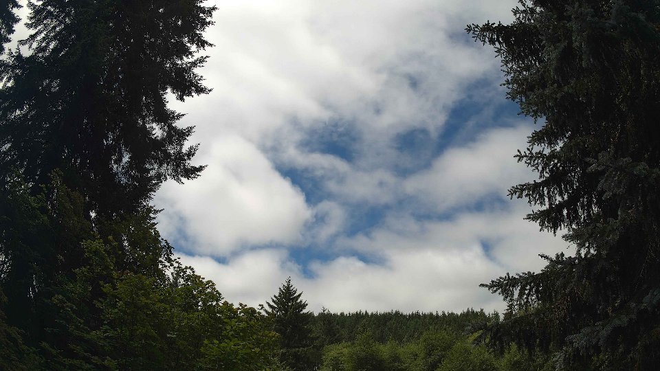 Pacific Northwest skyline timelapse frame from Jul 10th, 2026 at 11:45 AM