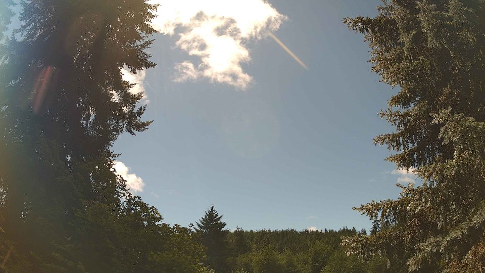 Pacific Northwest skyline timelapse frame from Jul 10th, 2026 at 1:15 PM
