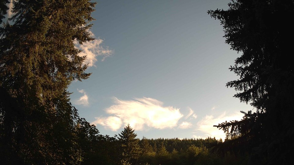 Pacific Northwest skyline timelapse frame from Jul 10th, 2026 at 7:30 PM