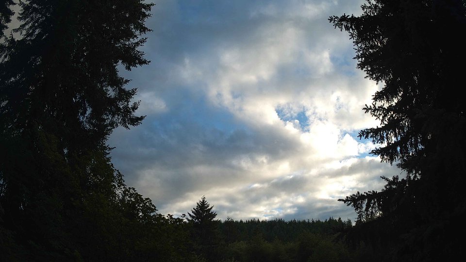 Pacific Northwest skyline timelapse frame from Jul 10th, 2026 at 8:00 PM
