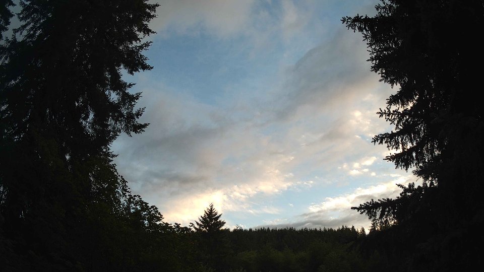 Pacific Northwest skyline timelapse frame from Jul 10th, 2026 at 8:45 PM