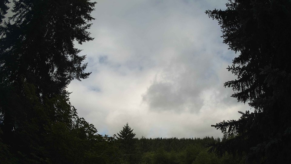 Pacific Northwest skyline timelapse frame from Jul 11th, 2026 at 9:45 AM