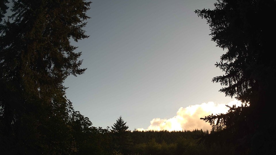 Pacific Northwest skyline timelapse frame from Jul 11th, 2026 at 7:15 PM